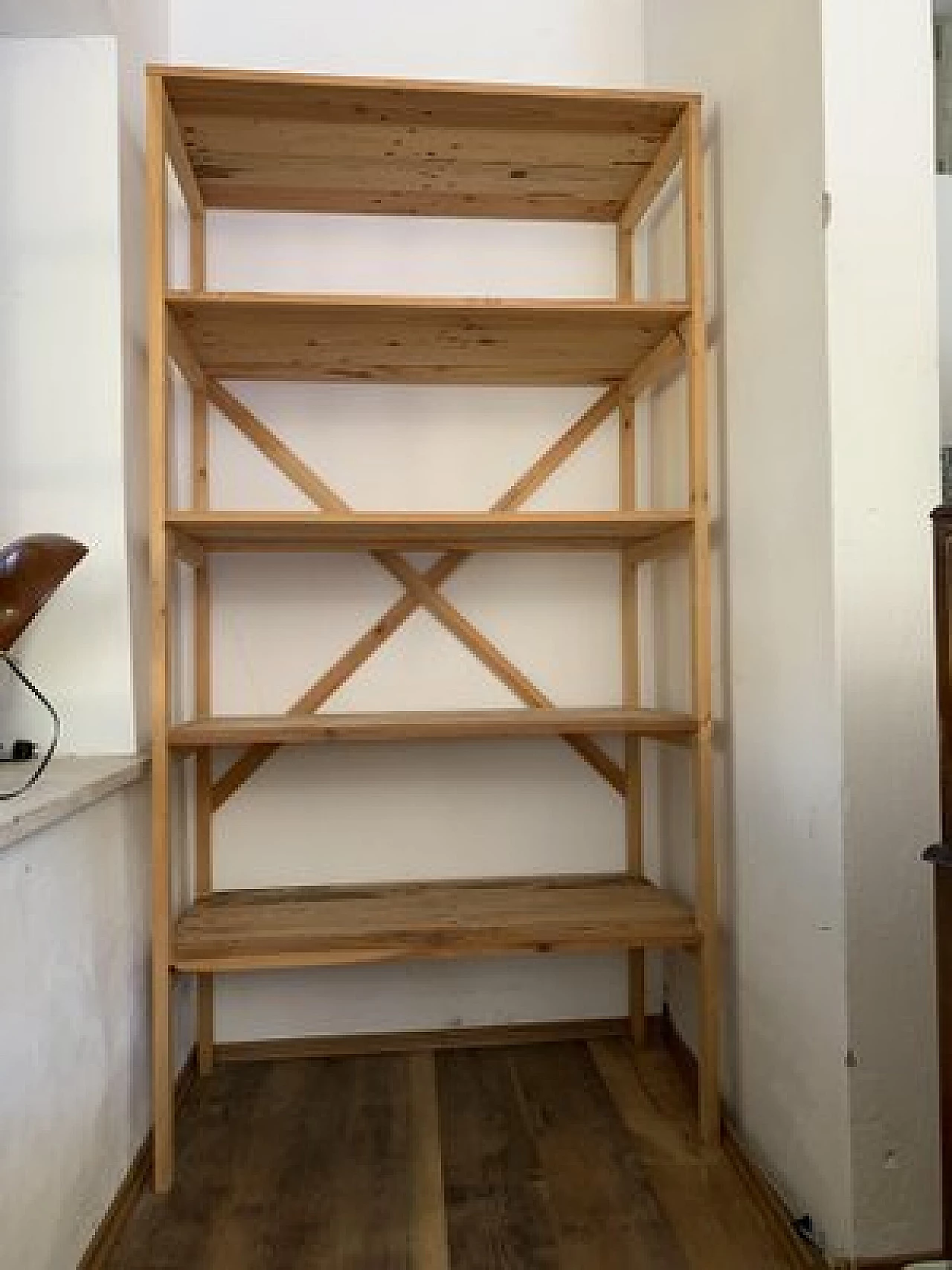 Hungarian pine bookcase, 1980s 2