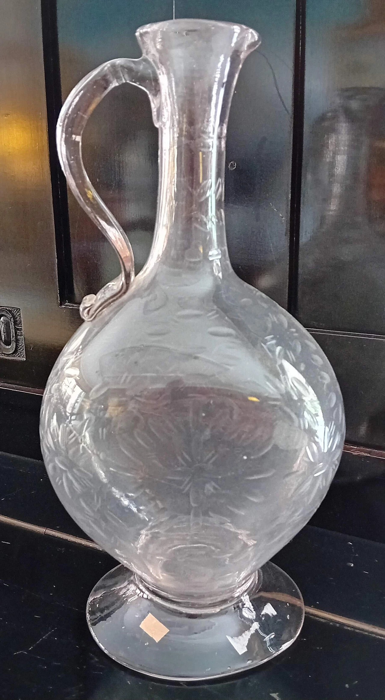 Bohemia crystal water jug, 18th century 1