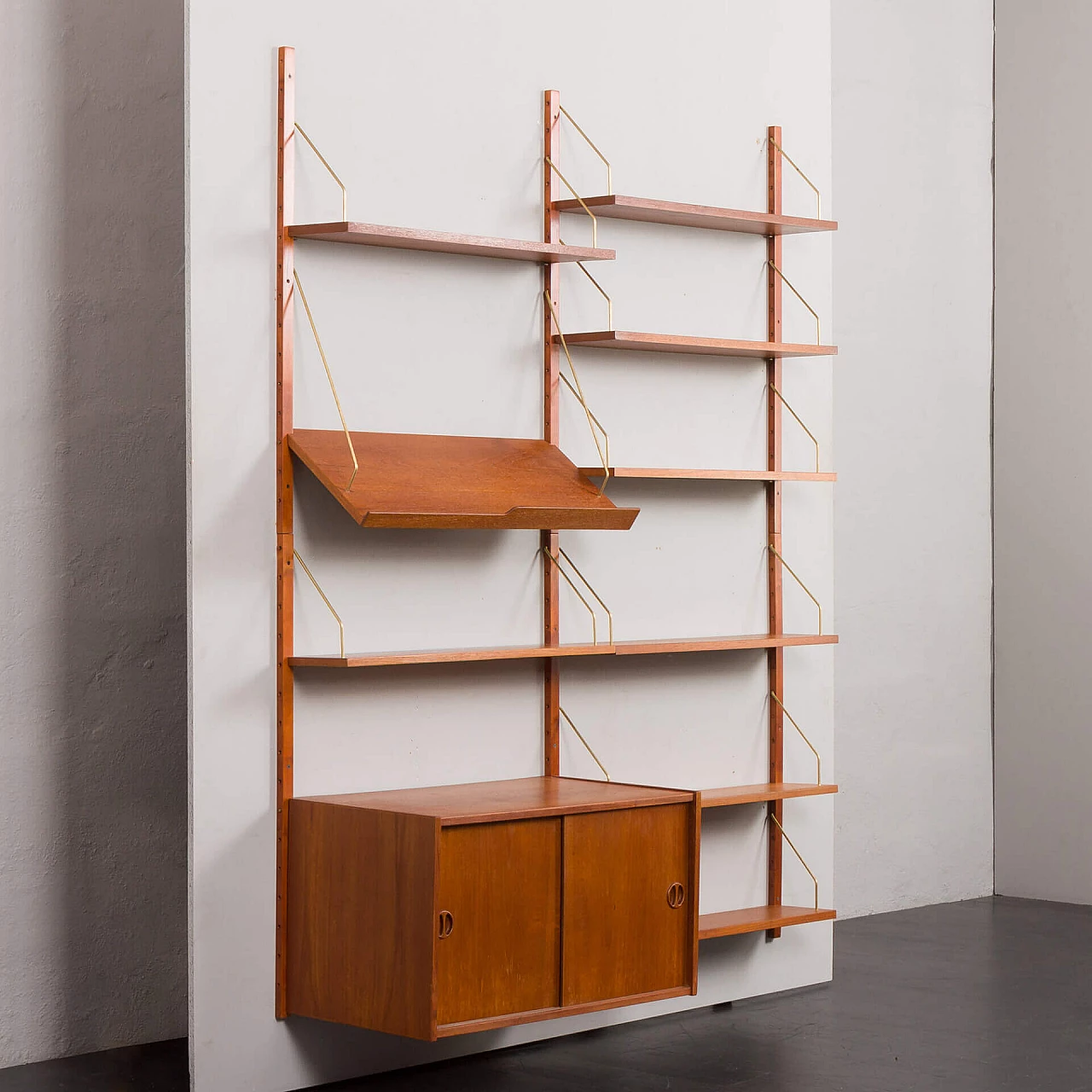 Danish teak bookcase in the style of Cadovius and Sorensen, 1960s 3