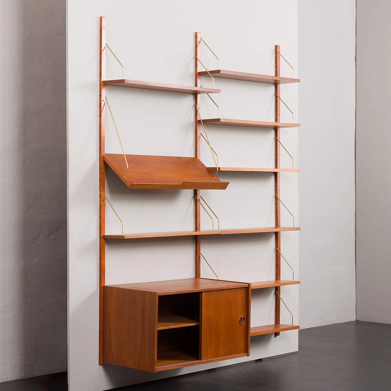 Danish teak bookcase in the style of Cadovius and Sorensen, 1960s 4