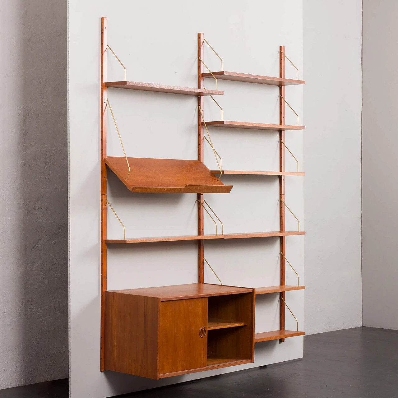 Danish teak bookcase in the style of Cadovius and Sorensen, 1960s 5