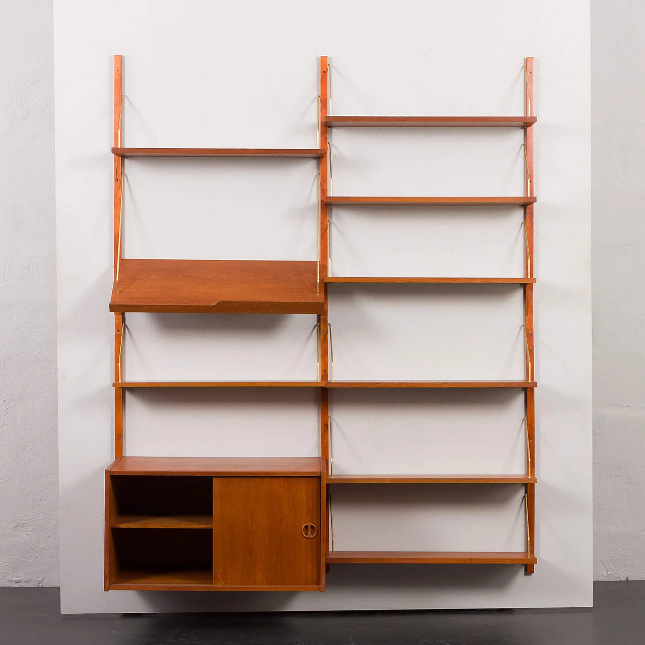 Danish teak bookcase in the style of Cadovius and Sorensen, 1960s 7