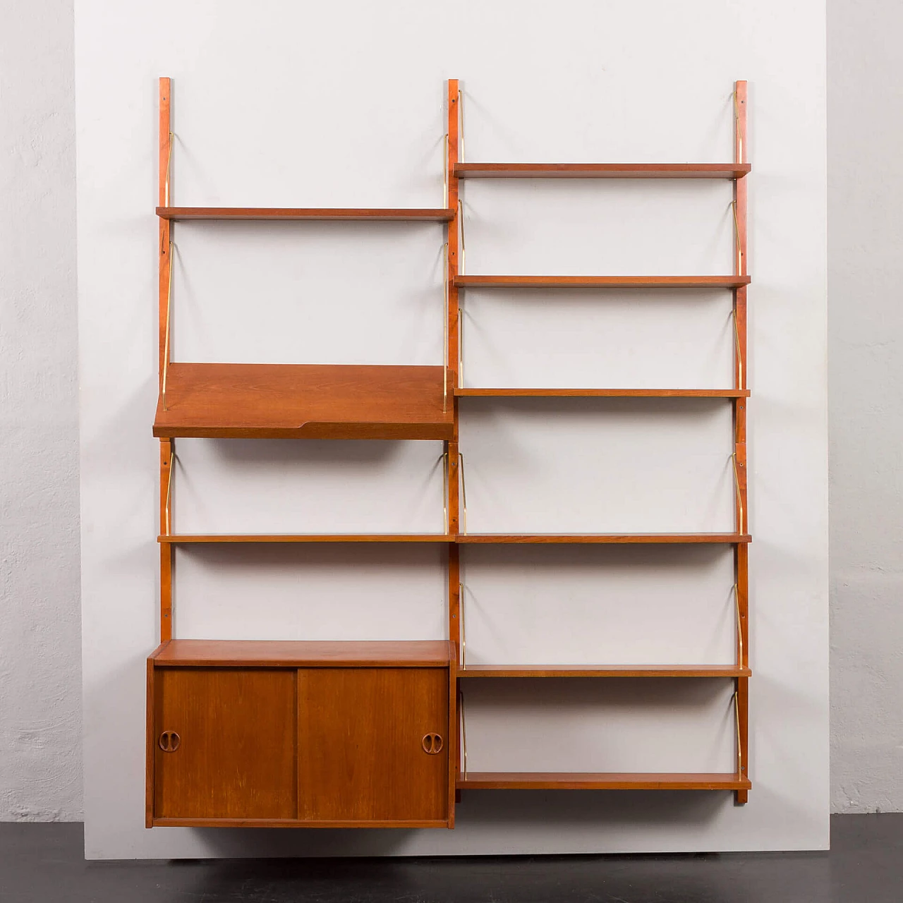 Danish teak bookcase in the style of Cadovius and Sorensen, 1960s 8