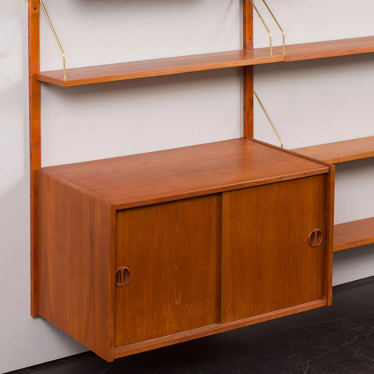 Libreria danese in teak nello stile di Cadovius e Sorensen, anni '60 10