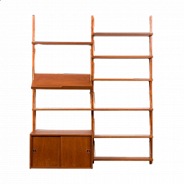 Danish teak bookcase in the style of Cadovius and Sorensen, 1960s