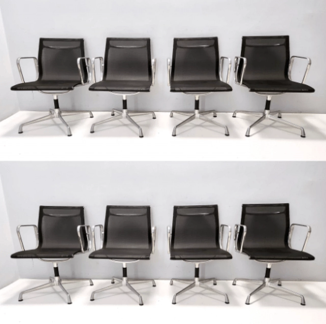 8 Poltrone girevoli di Eames per Herman Miller, anni '80 1