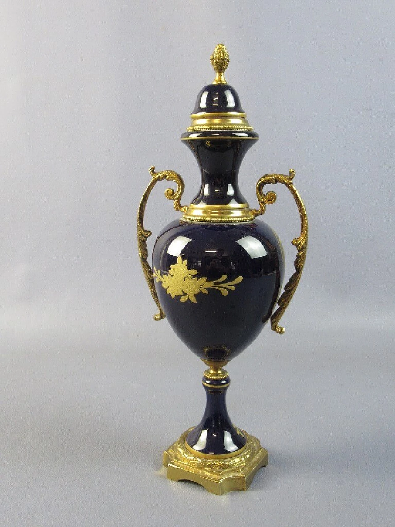 French porcelain and bronze amphora vase 5