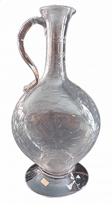 Bohemia crystal water jug, 18th century