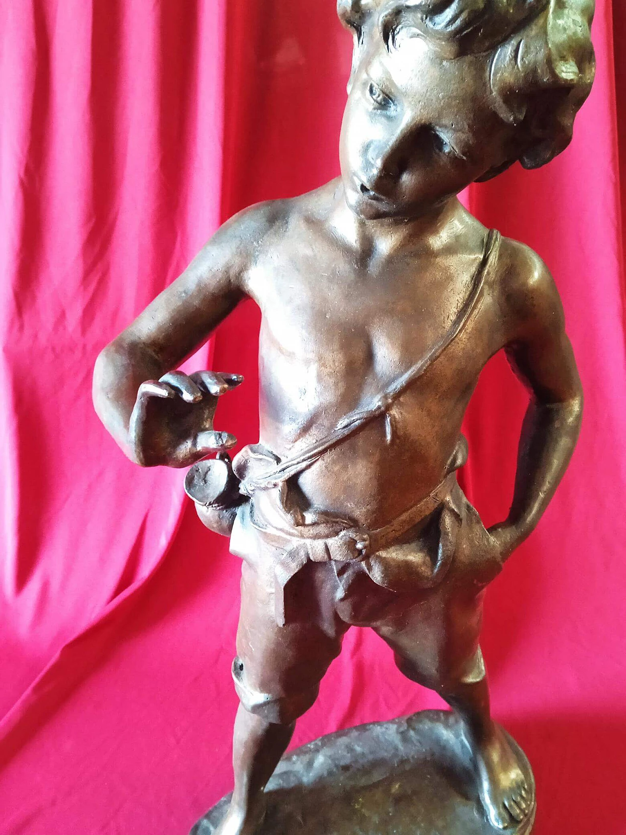 Bronze sculpture depicting a child, 1960s 1