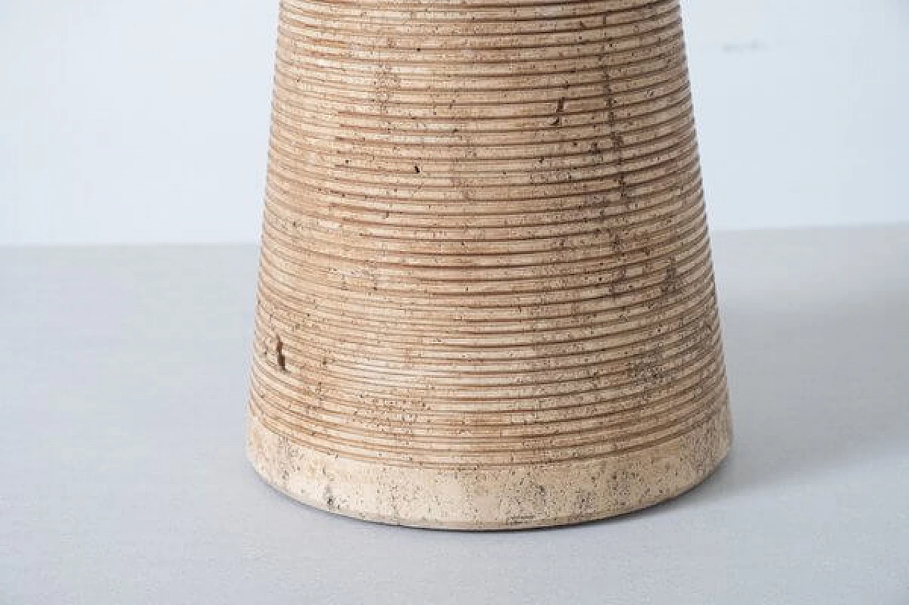 Table lamp with travertine base, 1960s 6