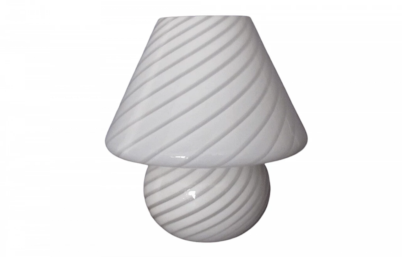 Murano glass mushroom lamp by Venini, 1970s 11