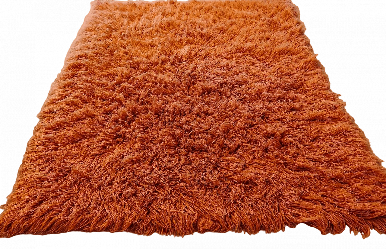 Flokati virgin wool carpet, 1970s 4