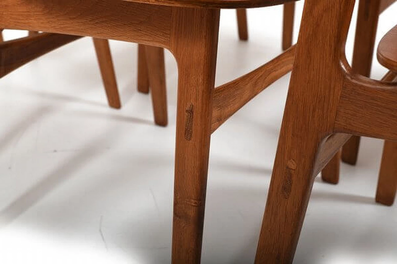 6 Chairs 155 and table 162 by Børge Mogensen for Søborg Møbelfabrik, 1960s 31