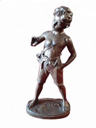 Bronze sculpture depicting a child, 1960s