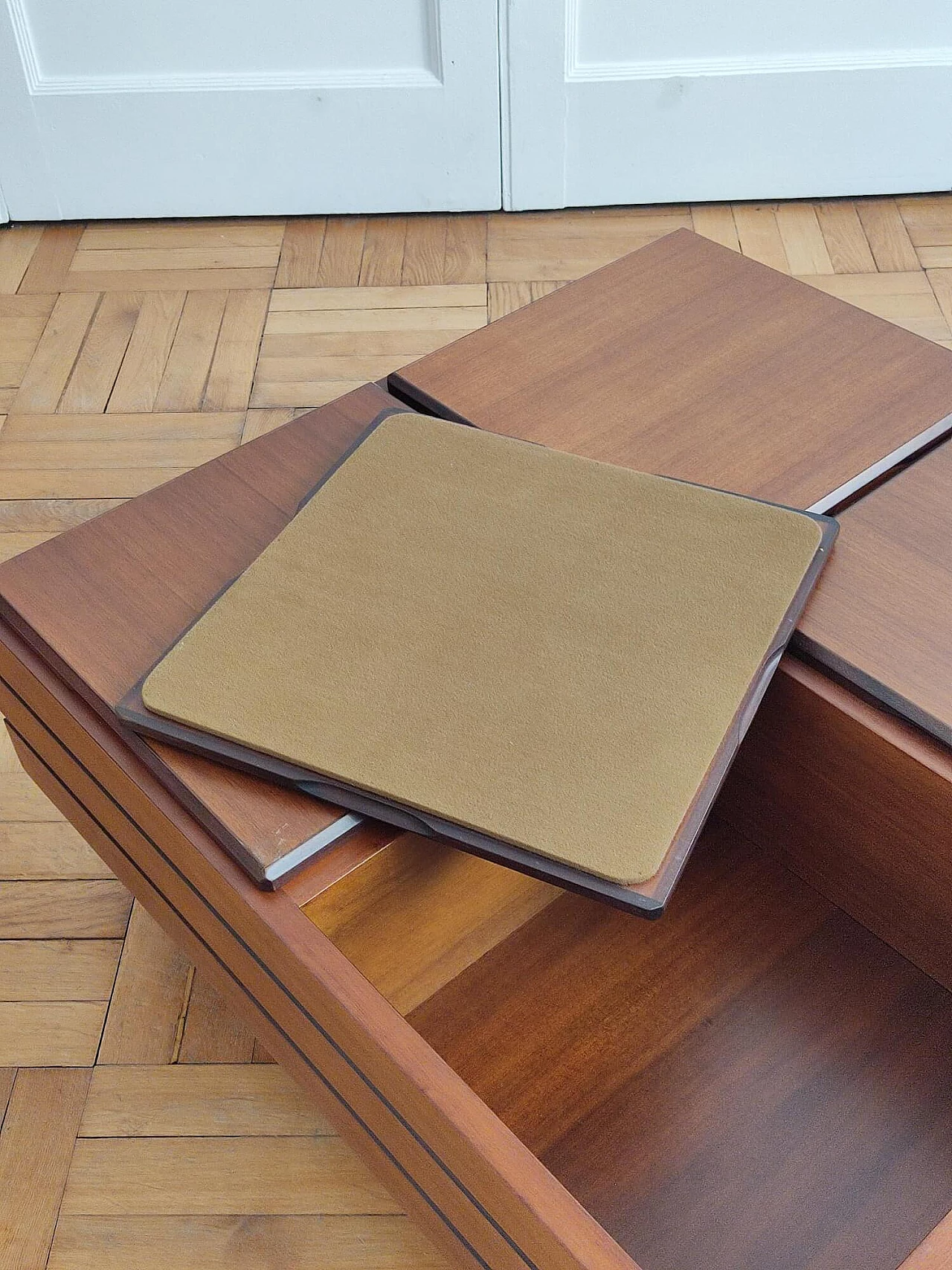 Teak coffee table by Carlo Hauner for Format, 1960s 3