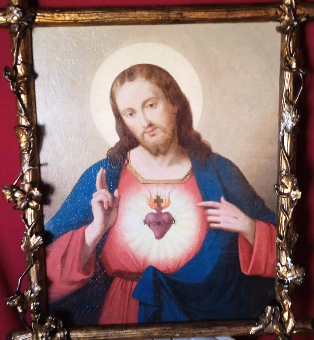 Christ portrait, oil painting on canvas attributed to Sassoferrato, second half of the 17th century 12