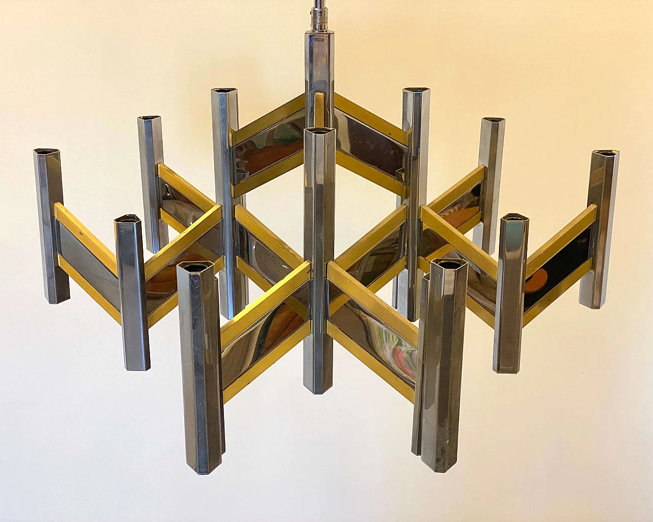 Concorde chandelier by Gaetano Sciolari, 1970s 4