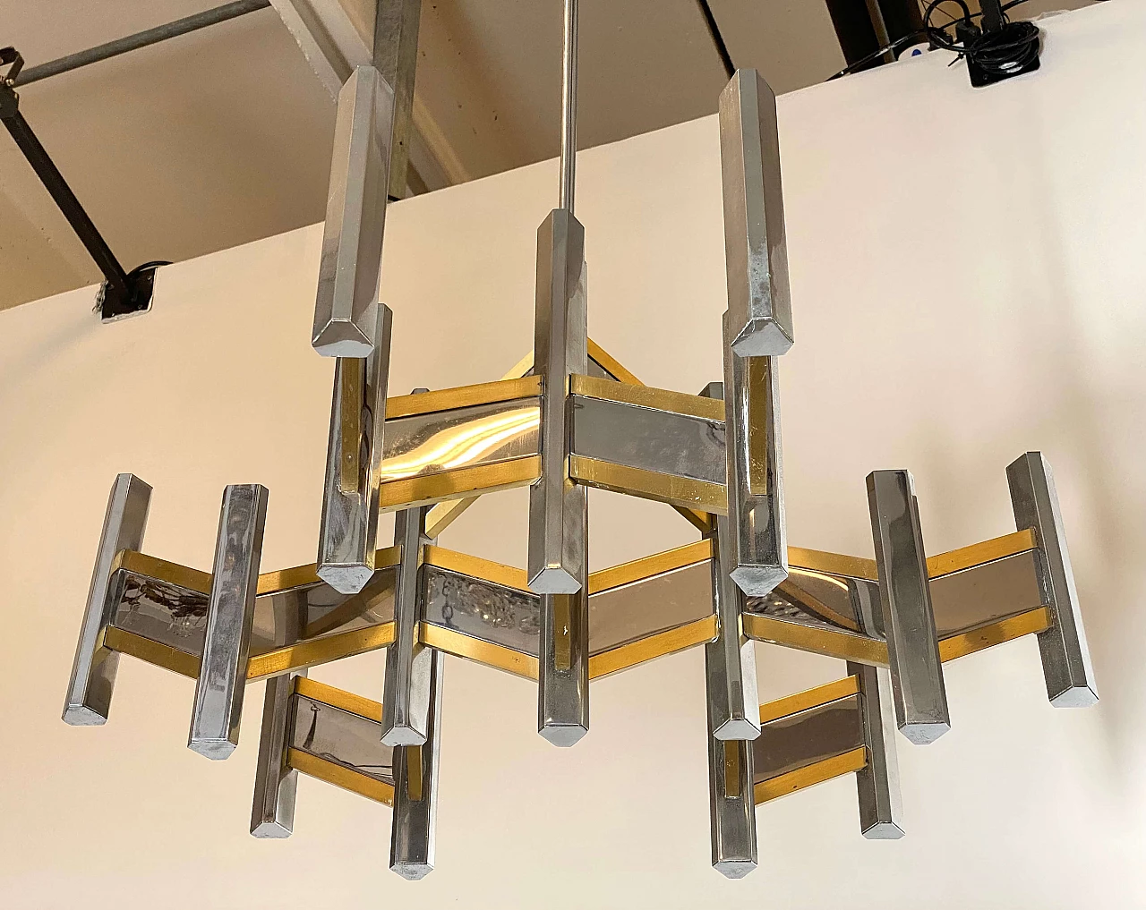 Concorde chandelier by Gaetano Sciolari, 1970s 8