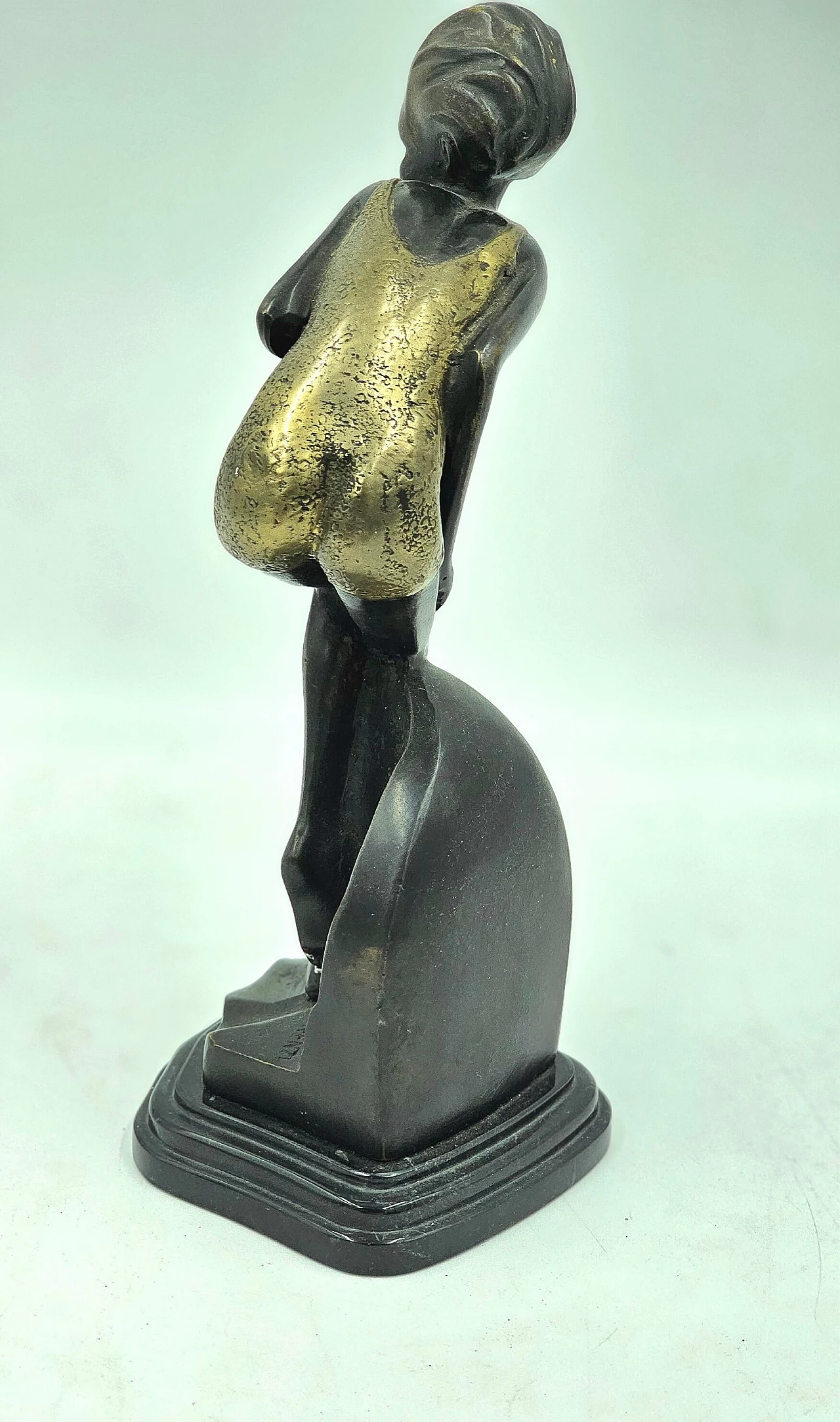 Josef Lorenzl, painted bronze sculpture, 1930s 3