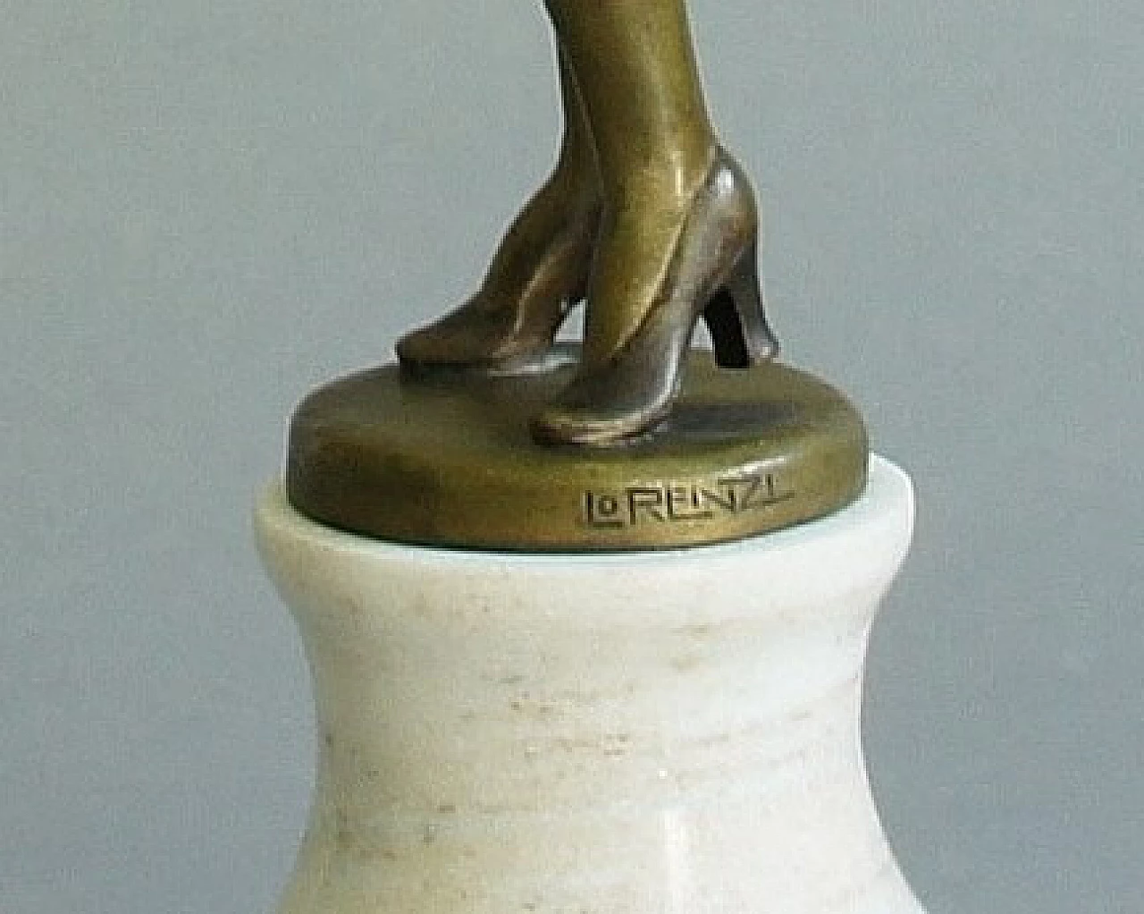 Josef Lorenzl, painted bronze sculpture, 1930s 12