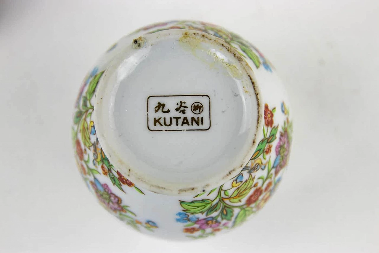 Japanese ceramic Kutani vase, 1990s 4