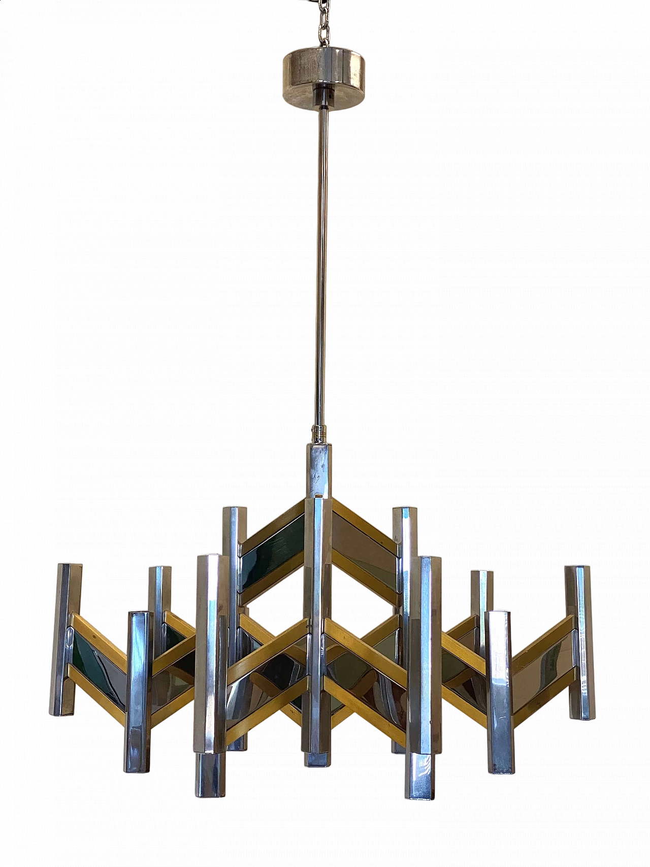 Concorde chandelier by Gaetano Sciolari, 1970s 13