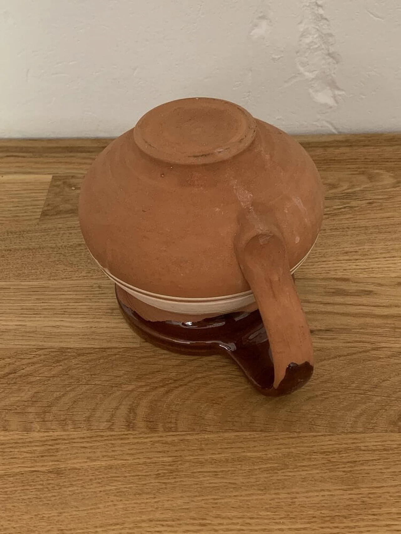 Hungarian glazed ceramic pitcher, 1950s 2