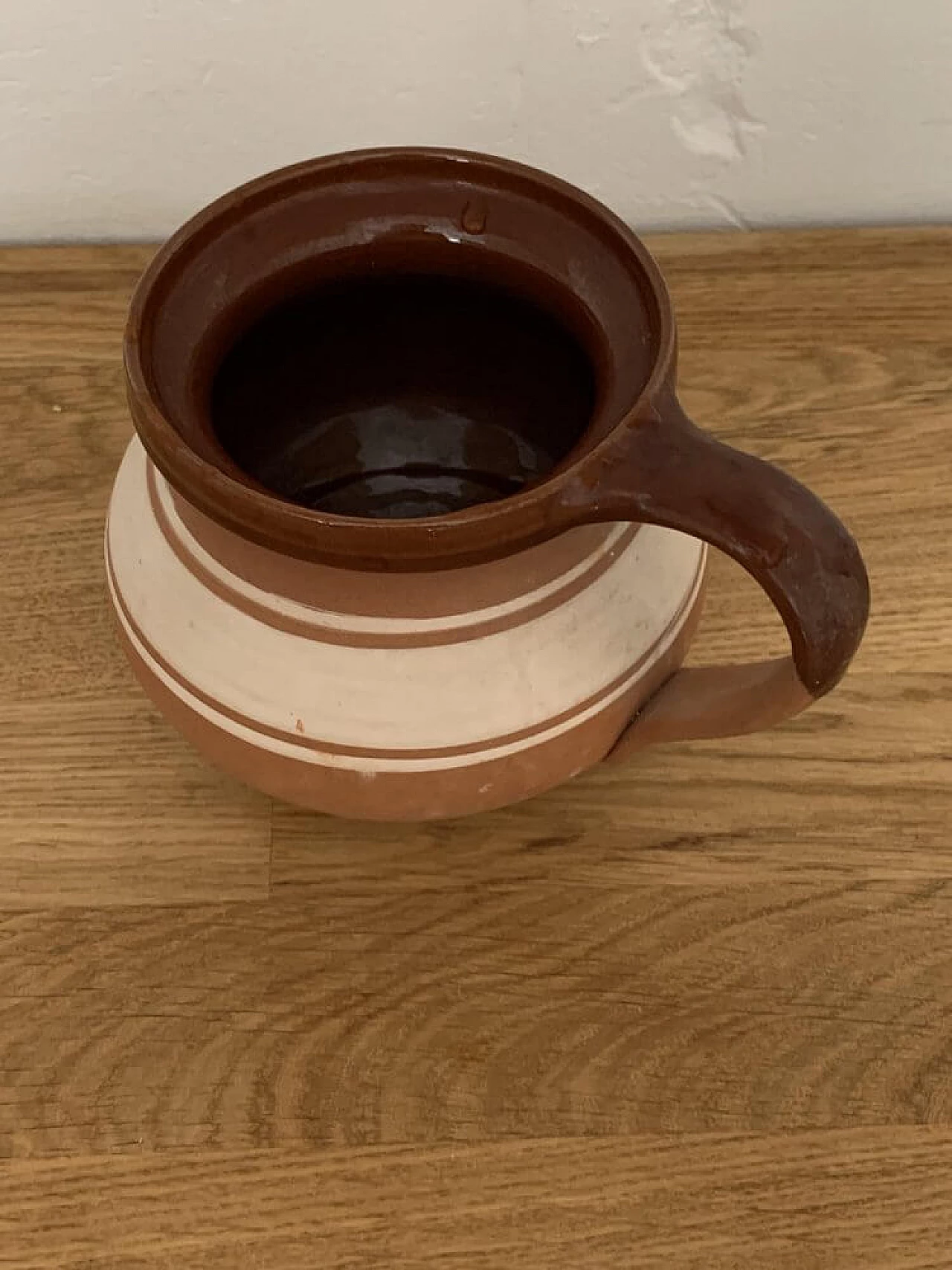 Hungarian glazed ceramic pitcher, 1950s 4
