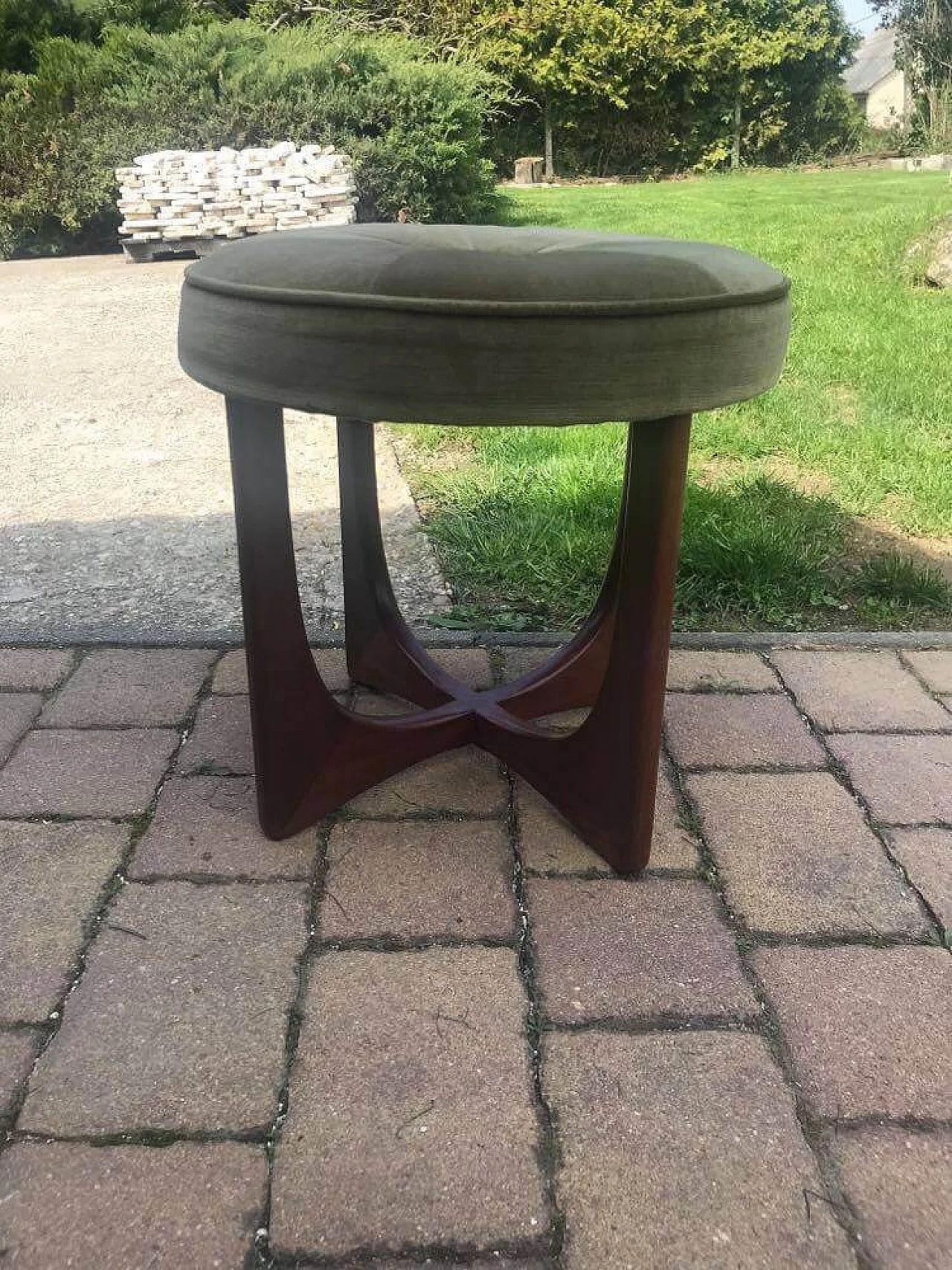 Danish teak stool by G-Plan, 1960s 1