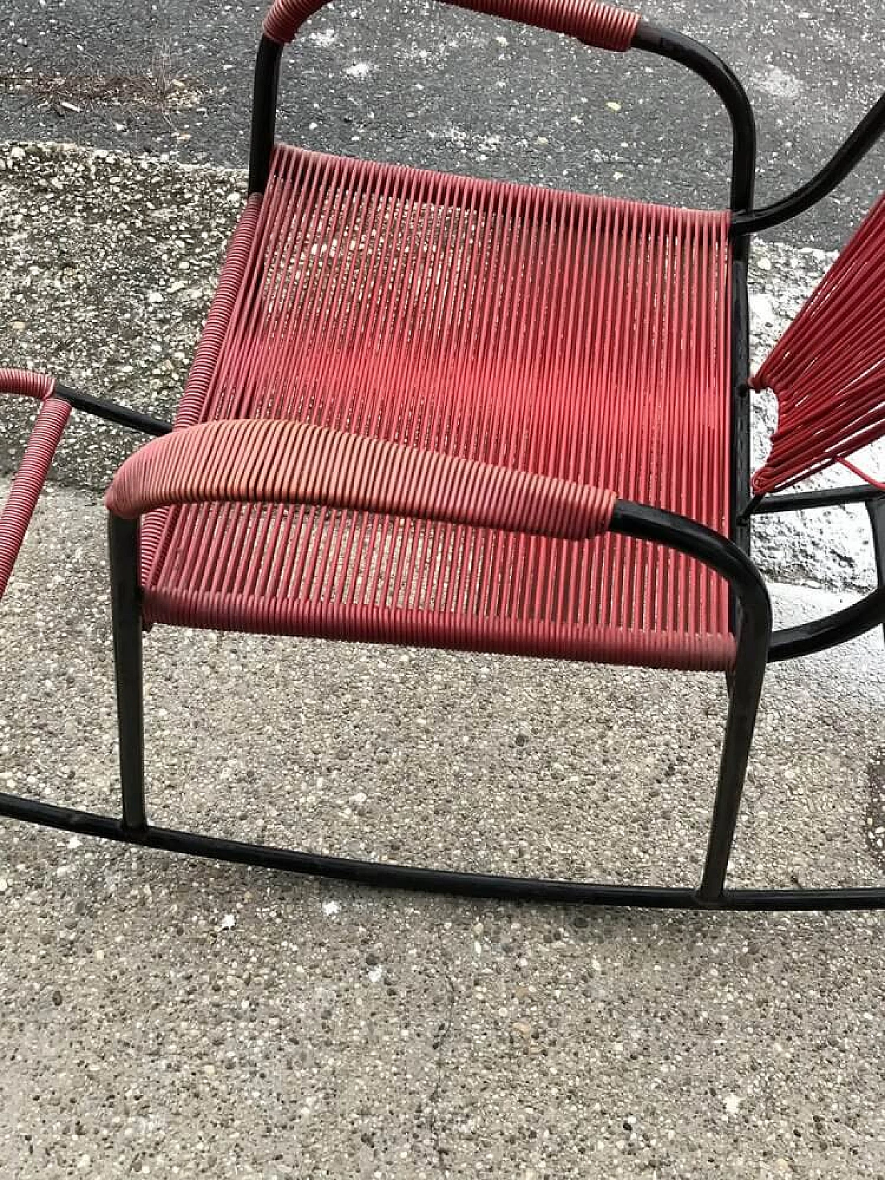 Metal and plastic rocking chair, 1960s 2