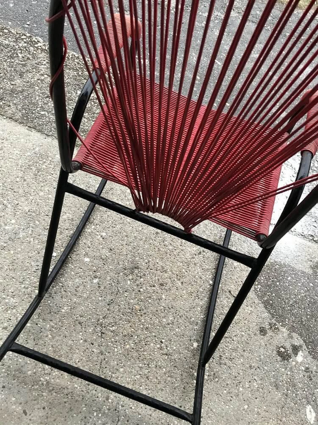 Metal and plastic rocking chair, 1960s 5