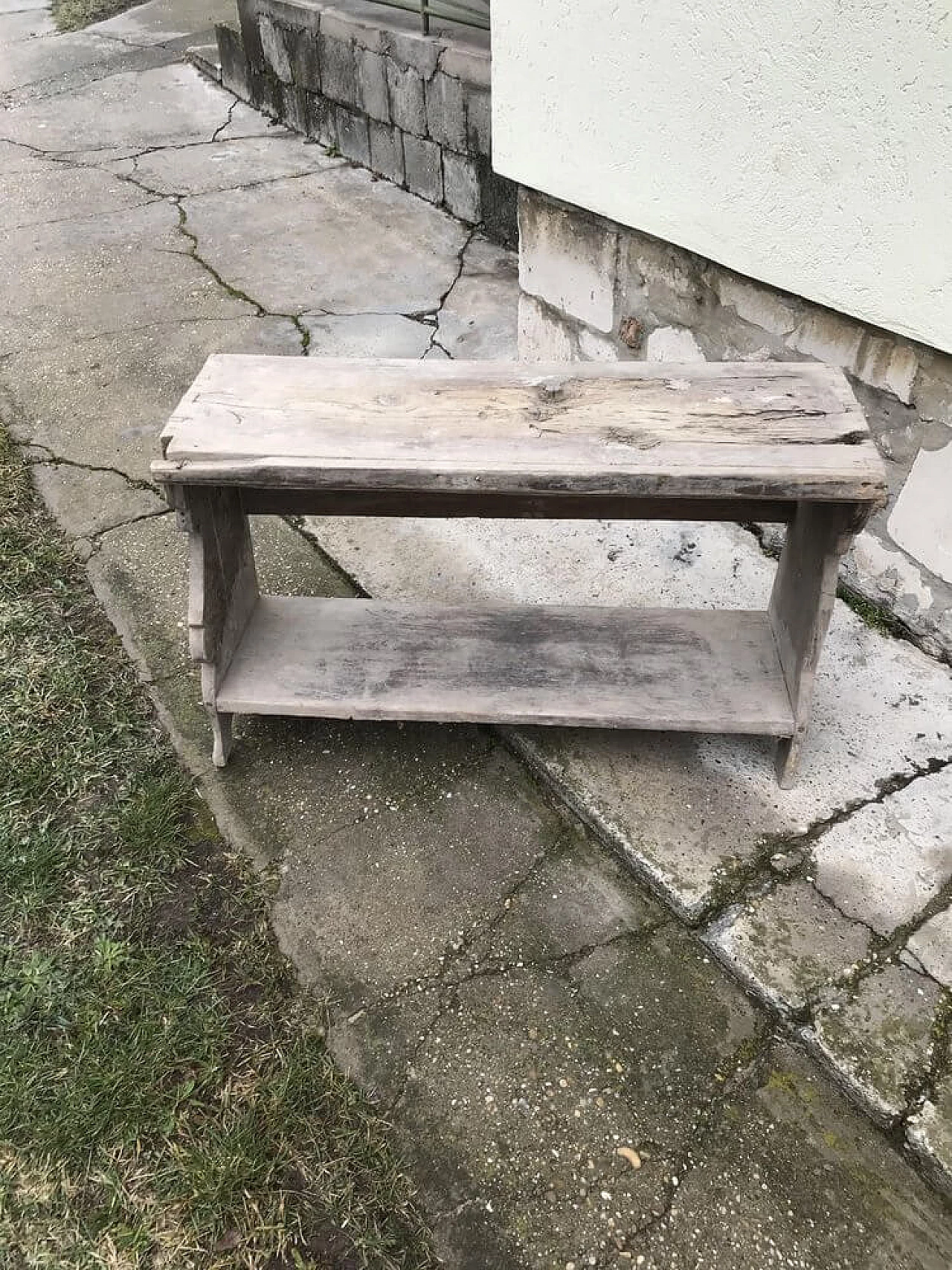 Rustic pine bench, early 20th century 1