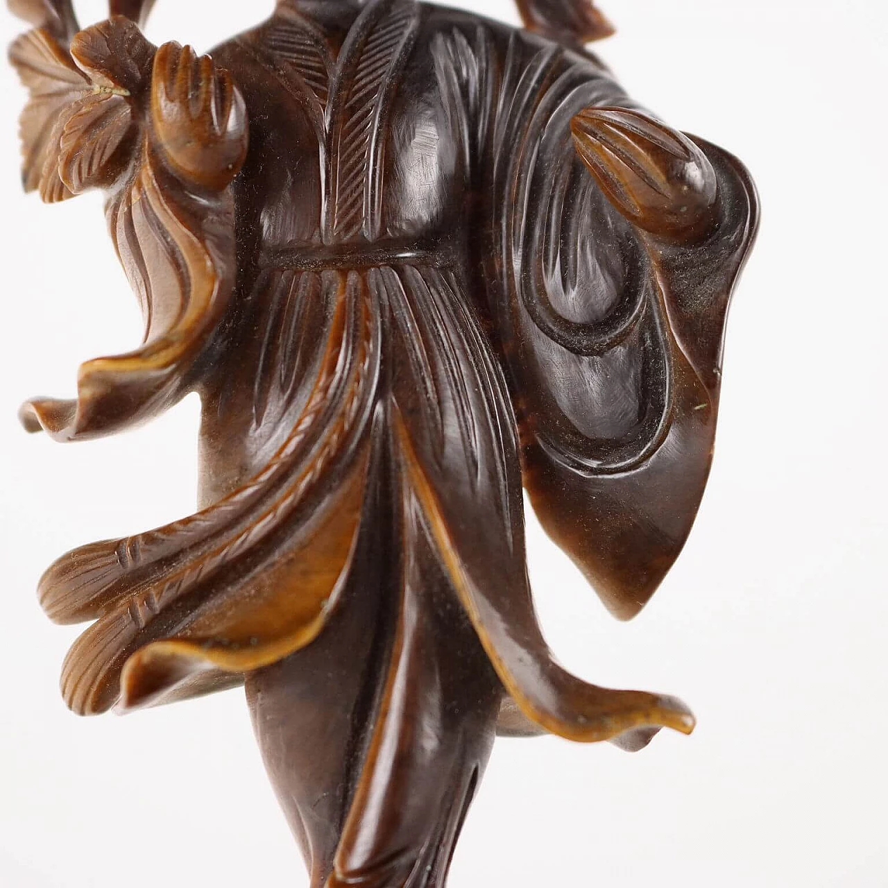 Chinese tiger's eye geisha sculpture 4