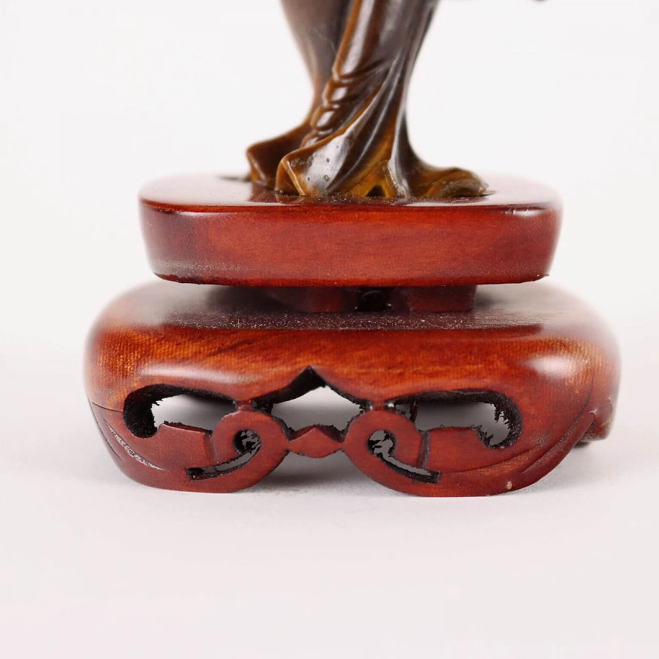 Chinese tiger's eye geisha sculpture 5