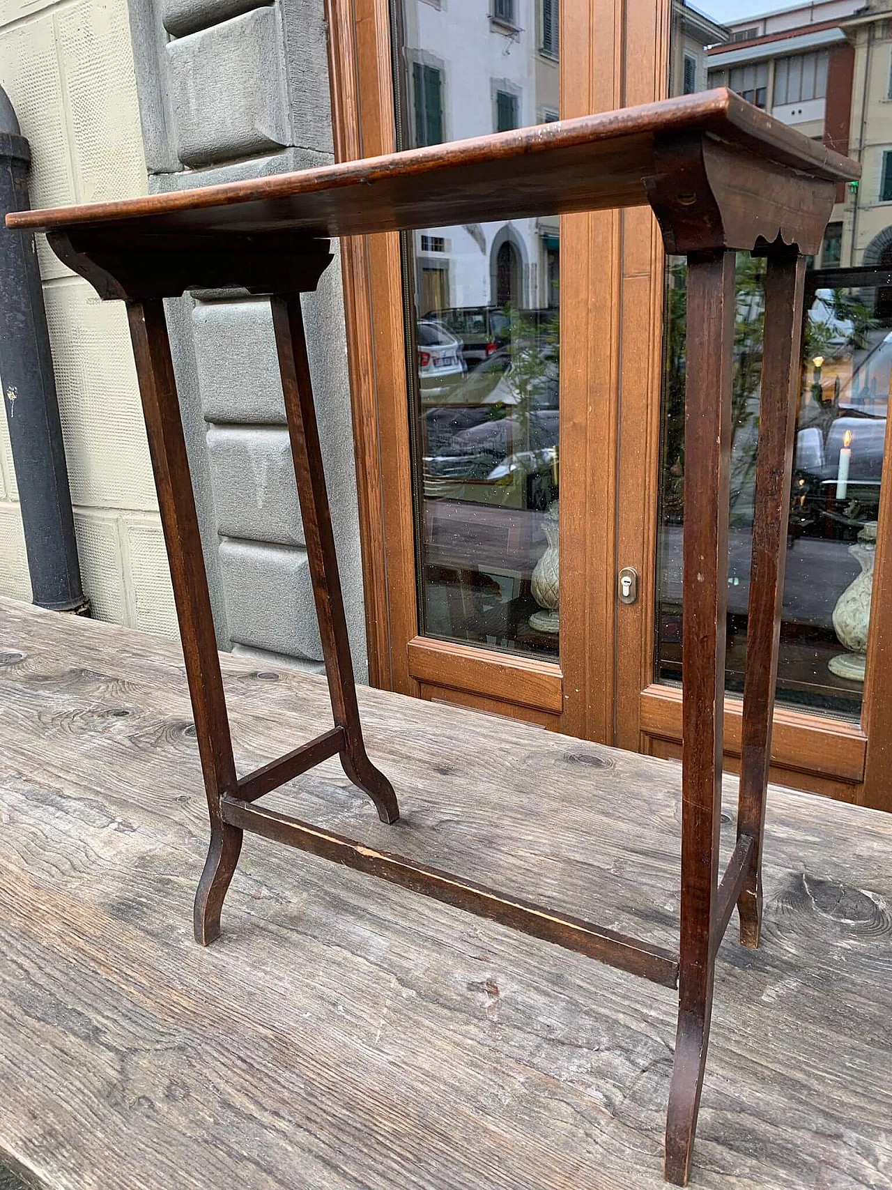 Walnut coffee table with carving, 1960s 2