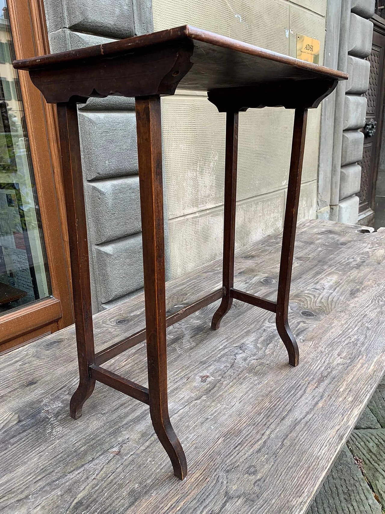 Walnut coffee table with carving, 1960s 3