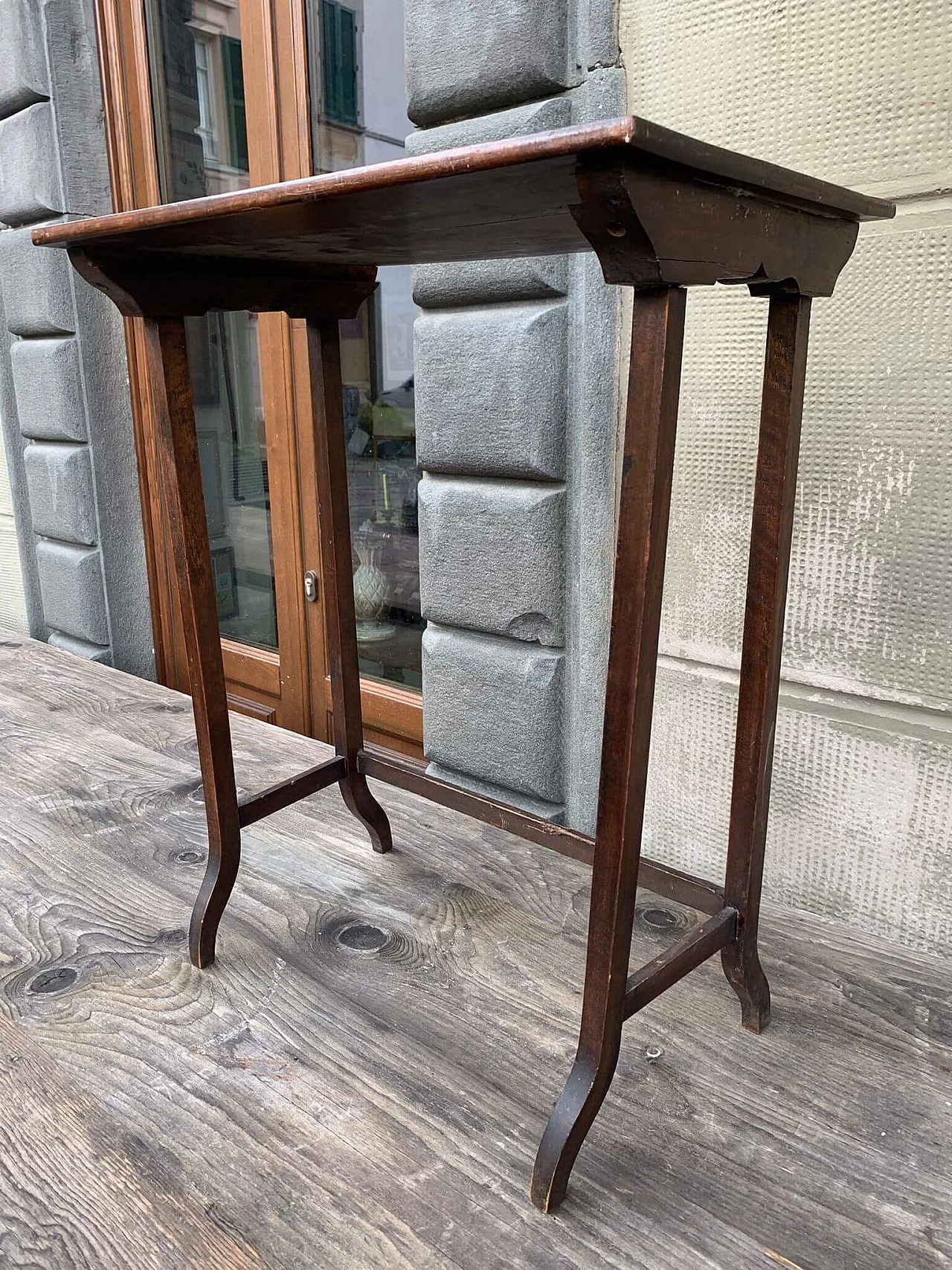 Walnut coffee table with carving, 1960s 7