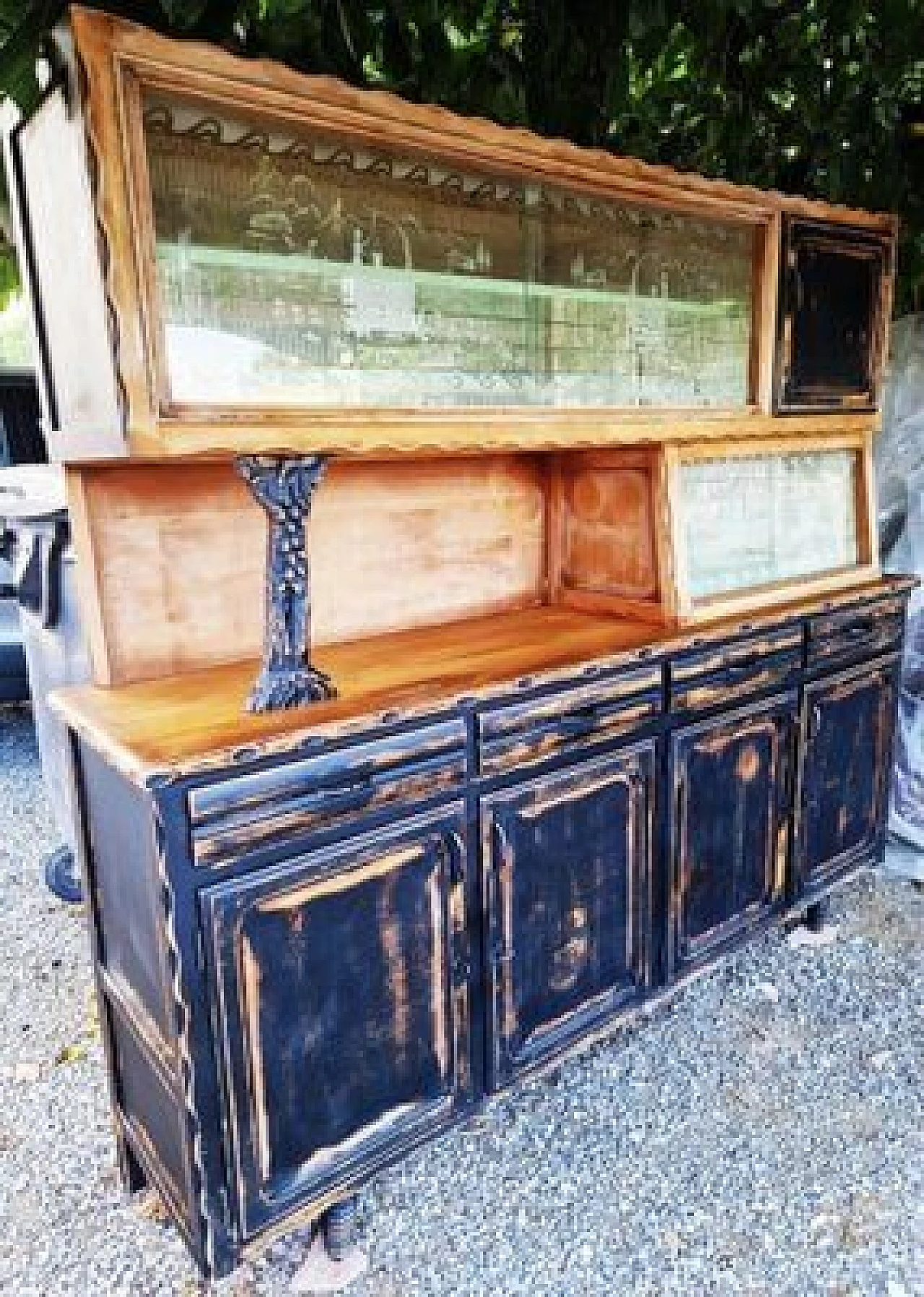 Walnut buffet cabinet, 1930s 3