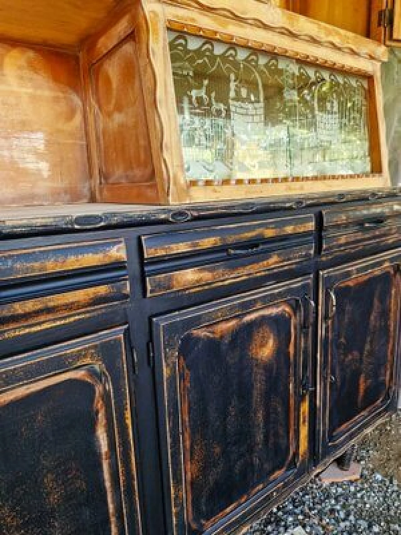 Walnut buffet cabinet, 1930s 5