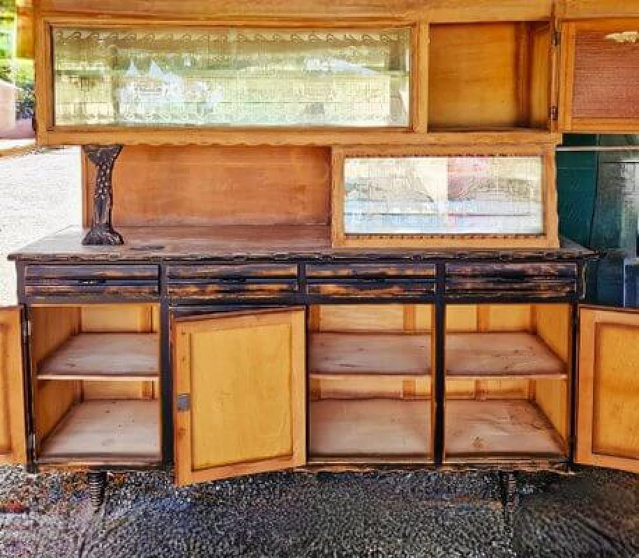 Walnut buffet cabinet, 1930s 6