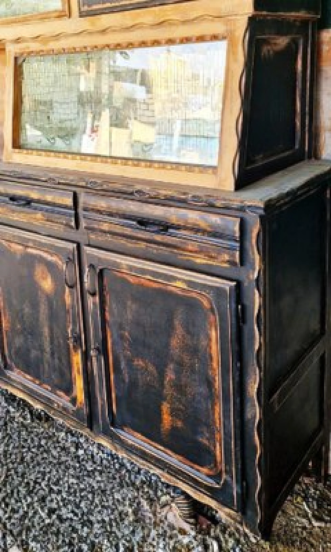 Walnut buffet cabinet, 1930s 7