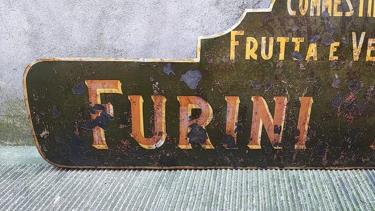 Metal grocery store sign, 1930s 6