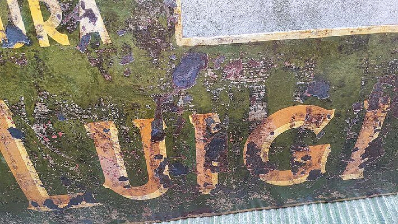 Metal grocery store sign, 1930s 7