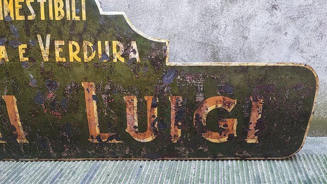 Metal grocery store sign, 1930s 8