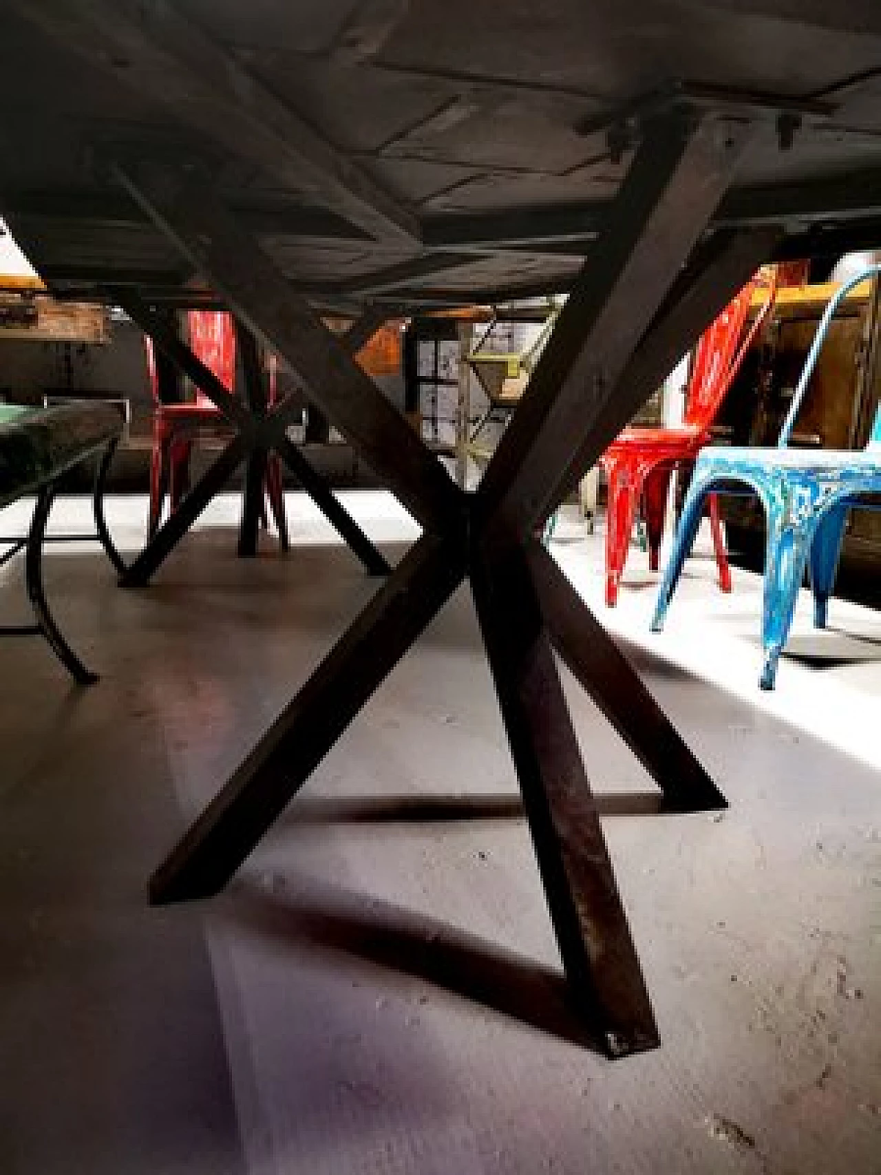 French metal table, 1970s 7