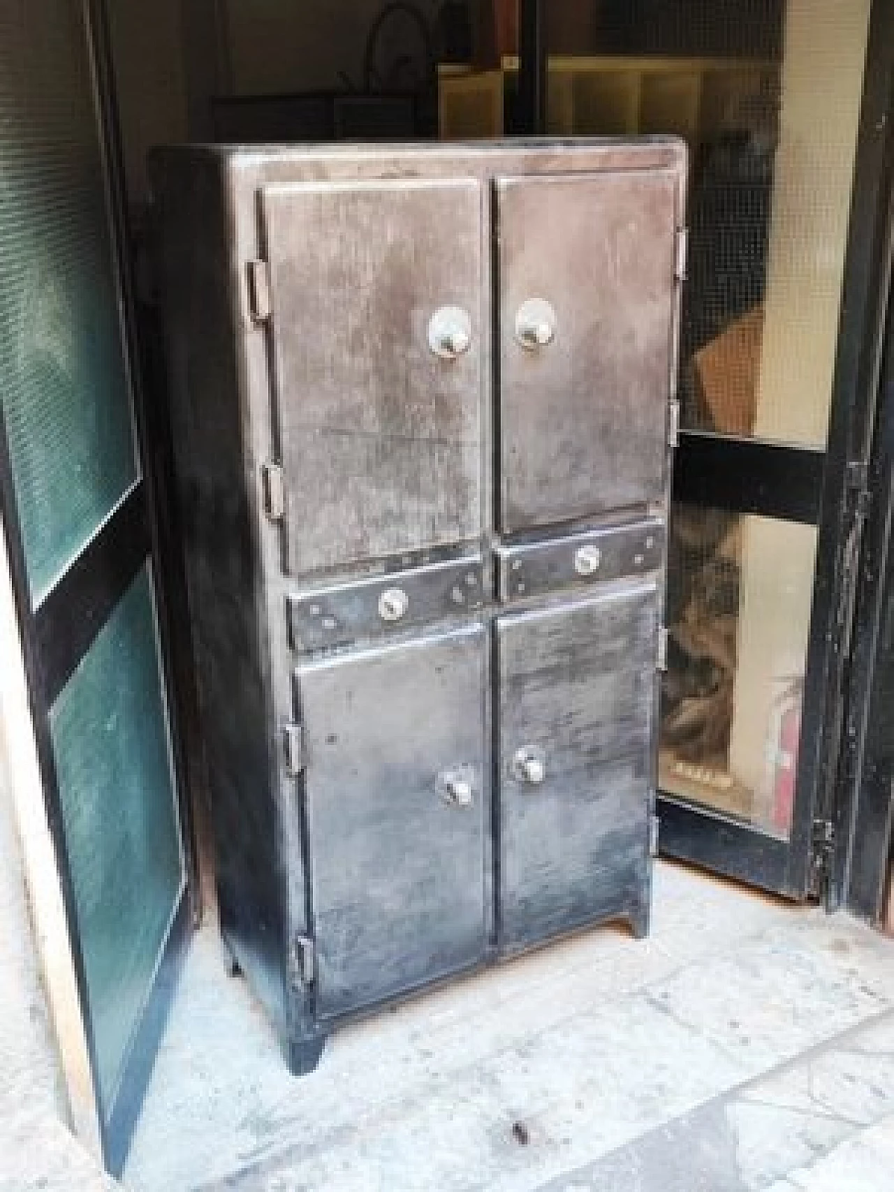 French metal larder unit, 1950s 1458876