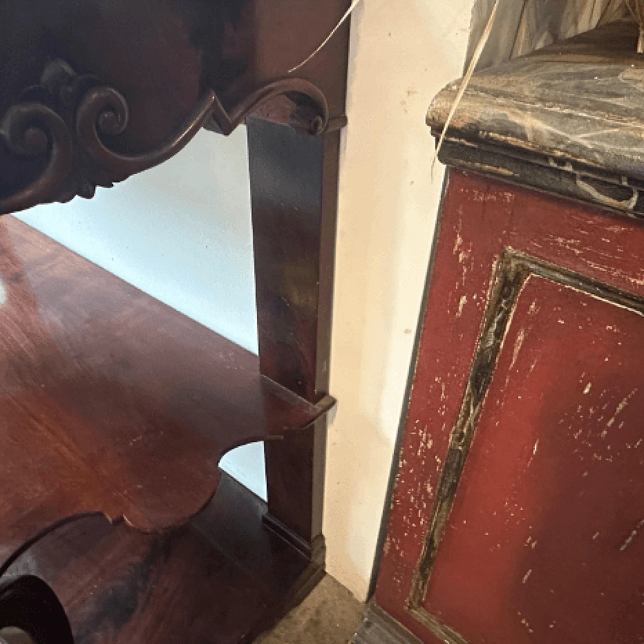 Louis Philippe mahogany and Carrara marble console, mid-19th century 13