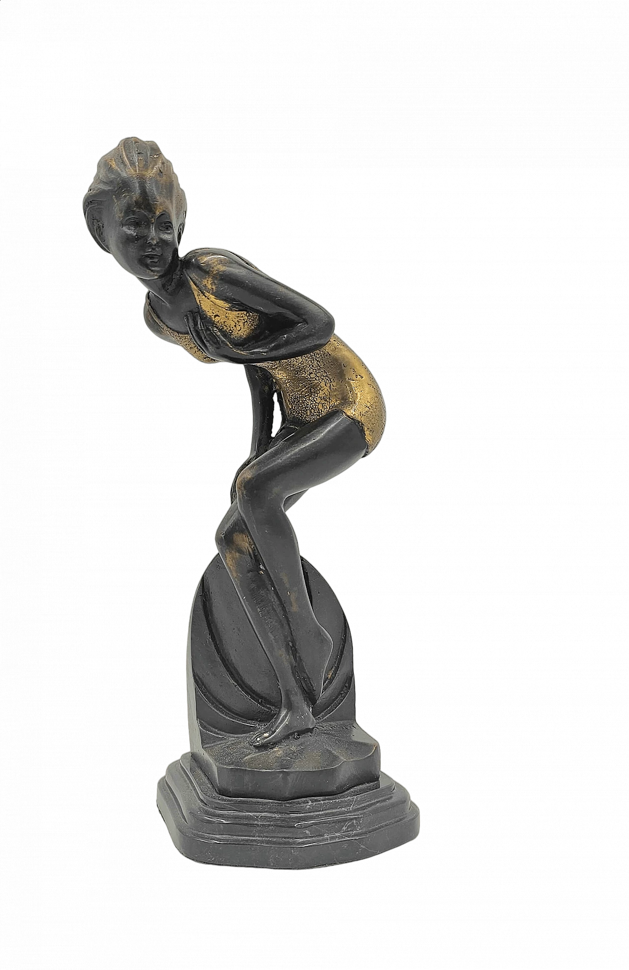 Josef Lorenzl, painted bronze sculpture, 1930s 13