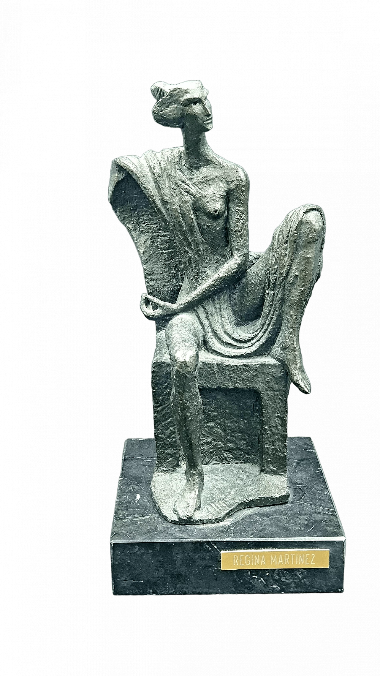 Regina Martinez, resin sculpture on marble base, 1970s 12