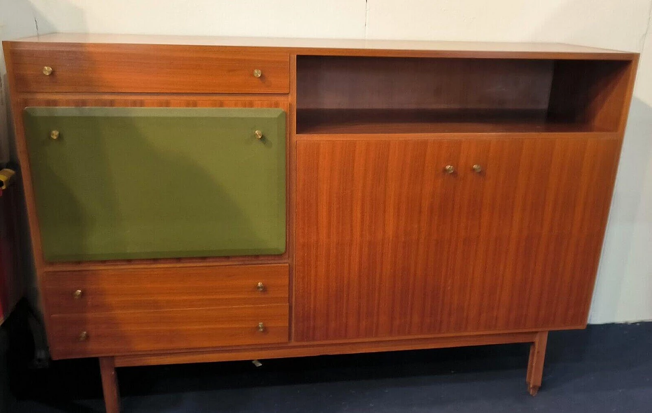 Sideboard with drawers and doors by George Coslin for 3V Arredamenti, 1960s 1